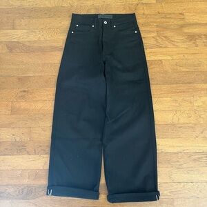 No faith studios jet black selvedge denim